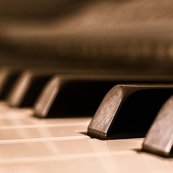 Piano Keys Closeup